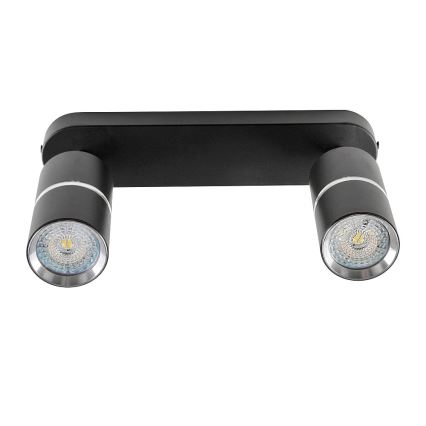 Spotlámpa BAMBOO 2xGU10/10W/230V fekete