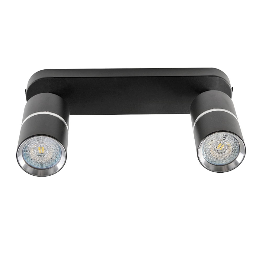 Spotlámpa BAMBOO 2xGU10/10W/230V fekete