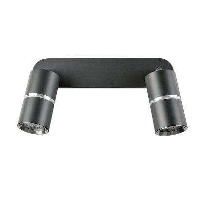 Spotlámpa BAMBOO 2xGU10/10W/230V fekete