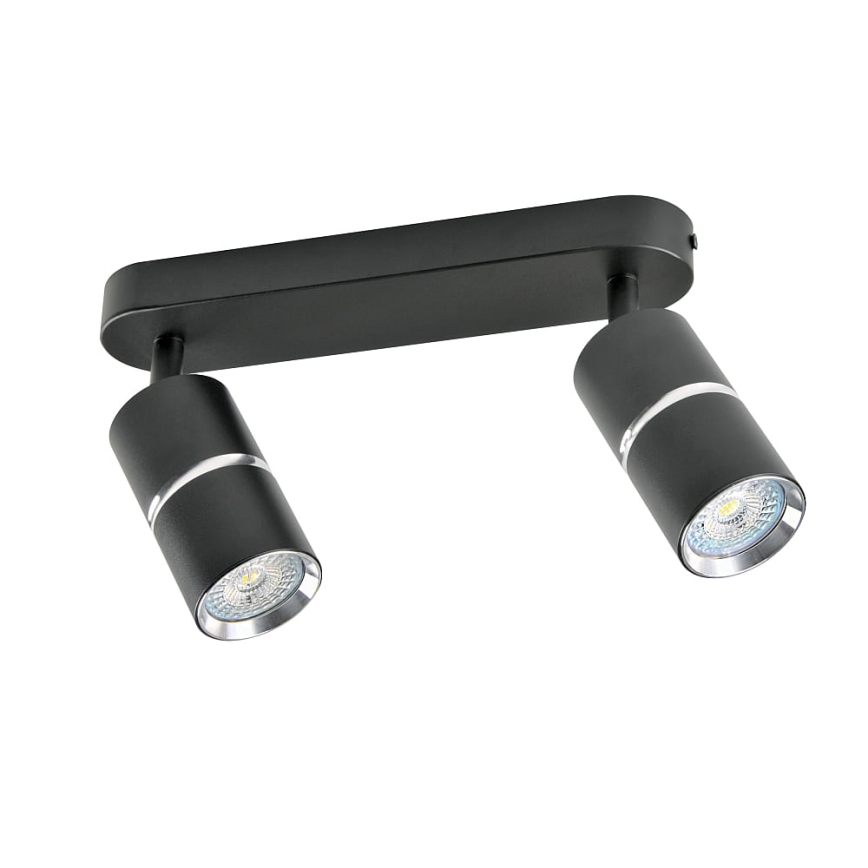 Spotlámpa BAMBOO 2xGU10/10W/230V fekete