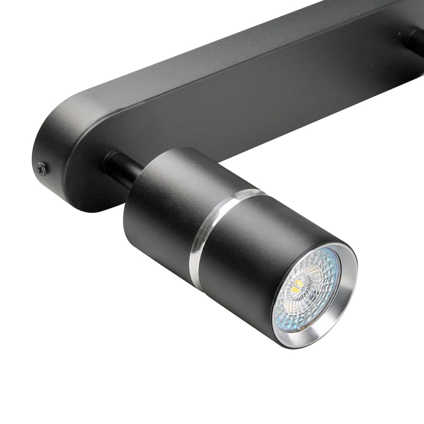 Spotlámpa BAMBOO 2xGU10/10W/230V fekete