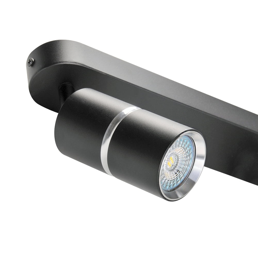 Spotlámpa BAMBOO 2xGU10/10W/230V fekete