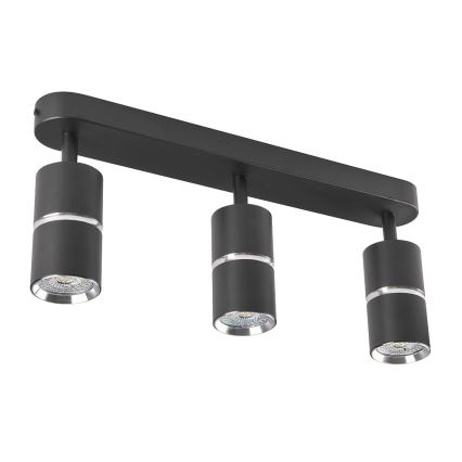 Spotlámpa BAMBOO 3xGU10/10W/230V fekete