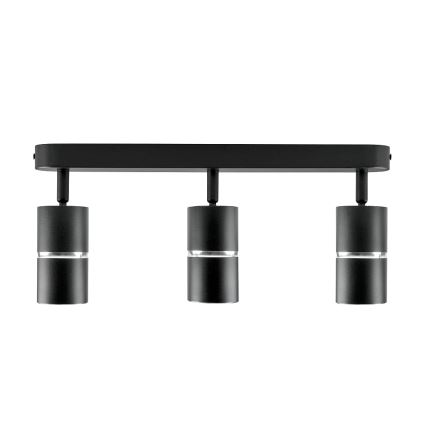 Spotlámpa BAMBOO 3xGU10/10W/230V fekete