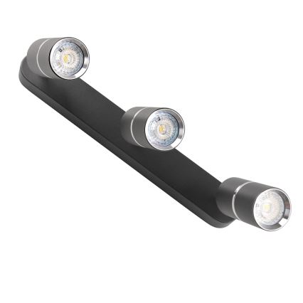 Spotlámpa BAMBOO 3xGU10/10W/230V fekete