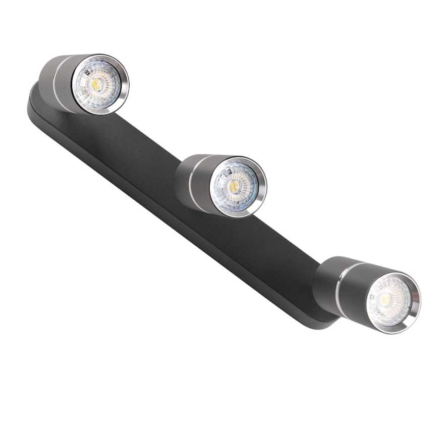 Spotlámpa BAMBOO 3xGU10/10W/230V fekete