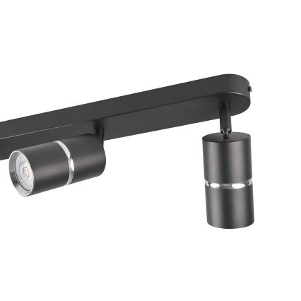 Spotlámpa BAMBOO 3xGU10/10W/230V fekete
