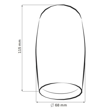 Spotlámpa BELLA 1xGU10/10W/230V fekete