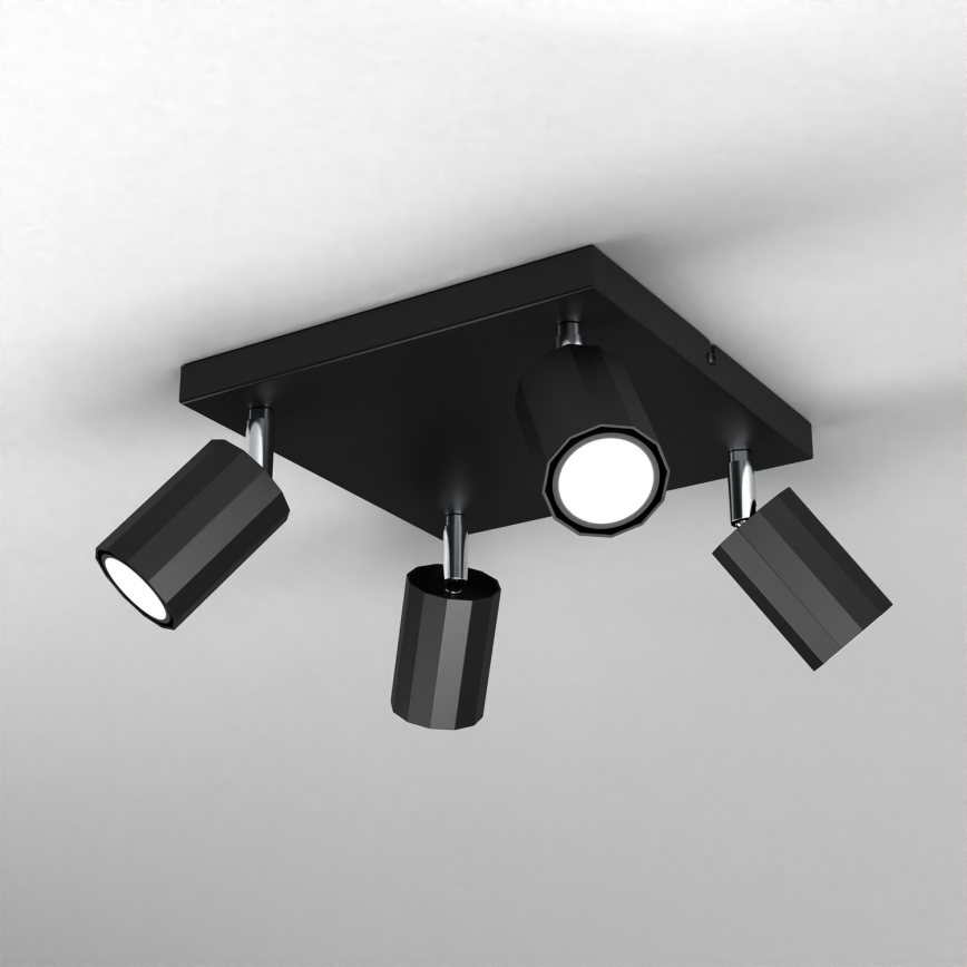 Spotlámpa BELLO 4xGU10/8W/230V fekete