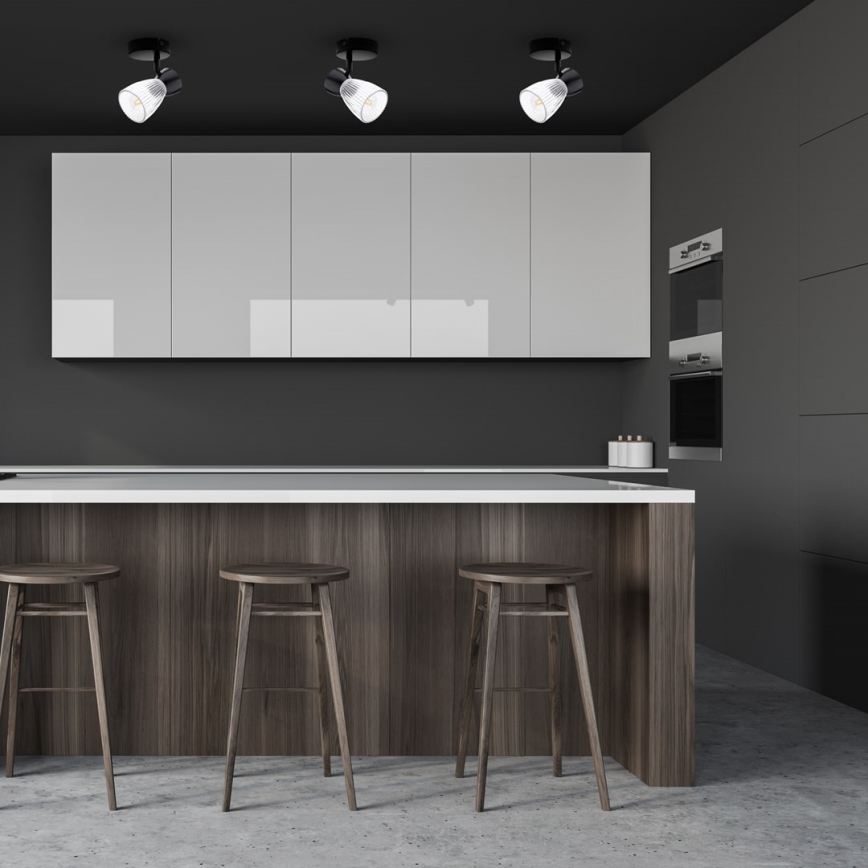 Spotlámpa BEST 1xE14/40W/230V fekete