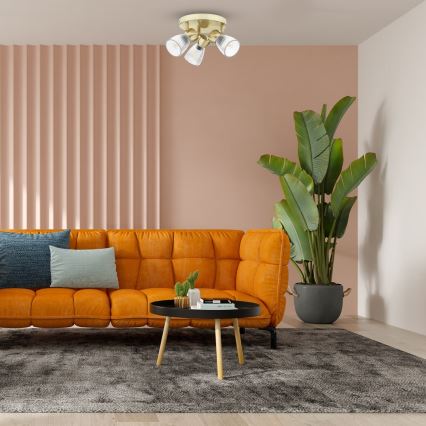 Spotlámpa BEST 3xE14/40W/230V arany