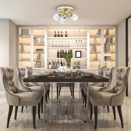 Spotlámpa BEST 3xE14/40W/230V arany