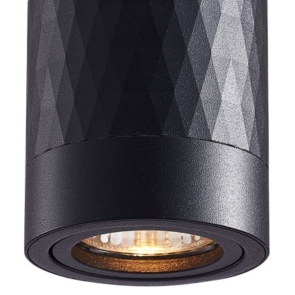 Spotlámpa BIMA 1xGU10/25W/230V kerek fekete