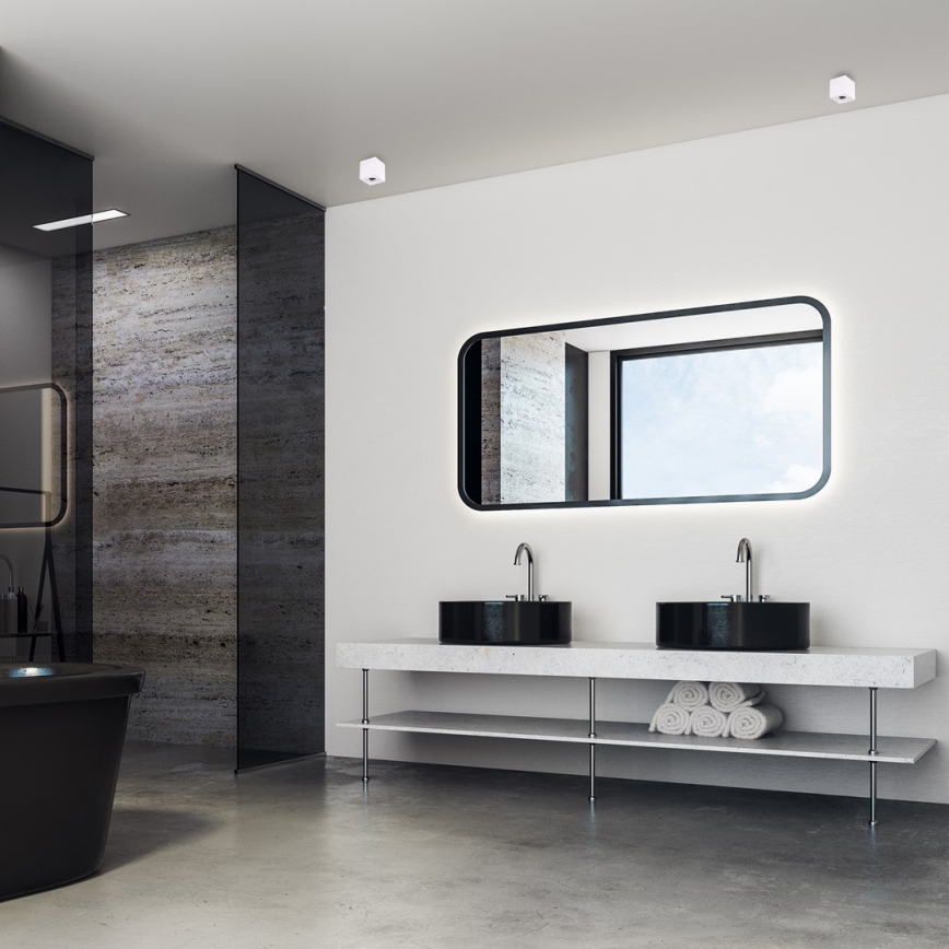 Spotlámpa BIMA 1xGU10/25W/230V négyzetes fehér