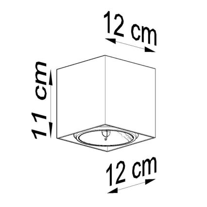 Spotlámpa BLAKE 1xGU10/40W/230V