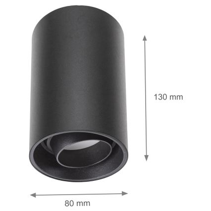 Spotlámpa CHLOE 1xGU10/50W/230V fekete