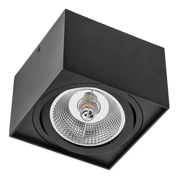 Spotlámpa CHLOE AR111 1xGU10/50W/230V szögletes fekete