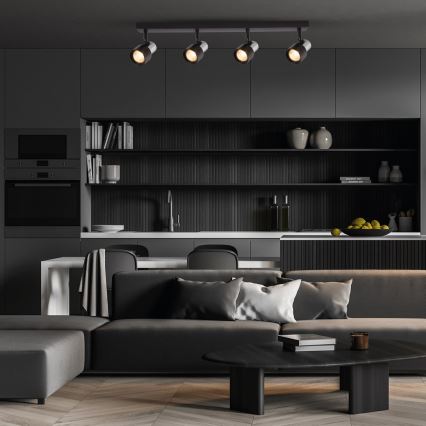 Spotlámpa CINO 4xGU10/8W/230V fekete