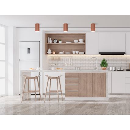 Spotlámpa CLEO 1xE27/24W/230V réz