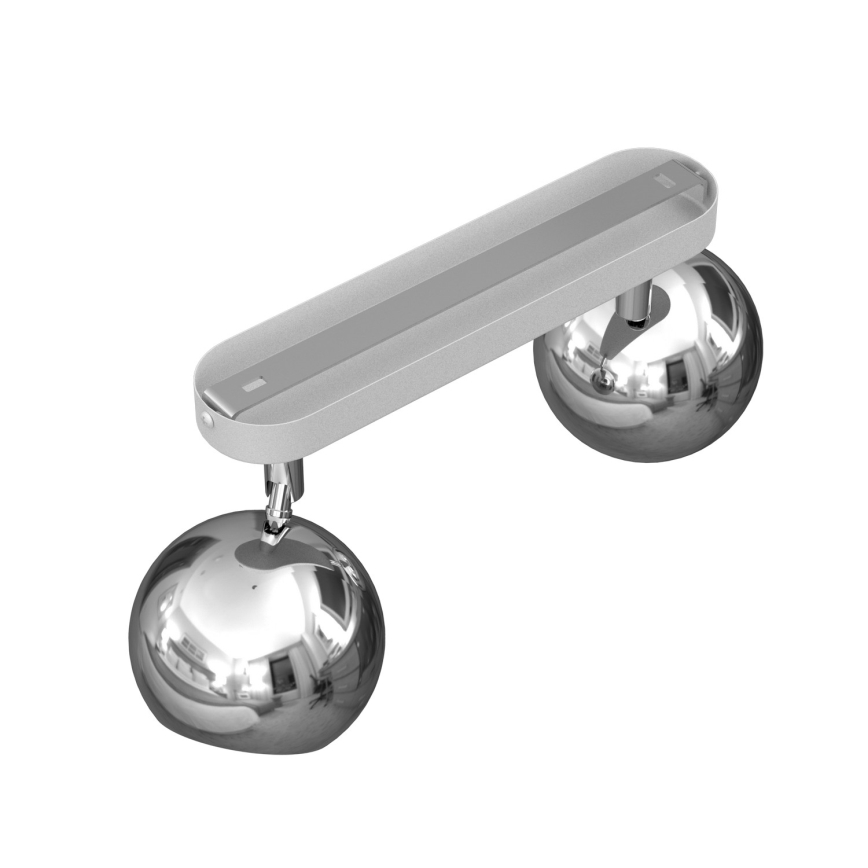 Spotlámpa COMET 2xGU10/8W/230V fehér/fényes króm