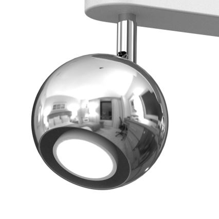 Spotlámpa COMET 2xGU10/8W/230V fehér/fényes króm