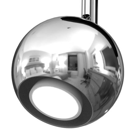 Spotlámpa COMET 2xGU10/8W/230V fekete/fényes króm