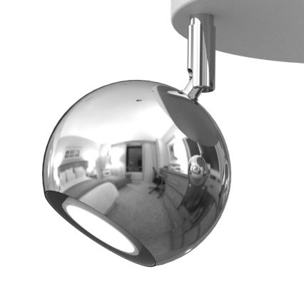 Spotlámpa COMET 3xGU10/8W/230V fehér/fényes króm