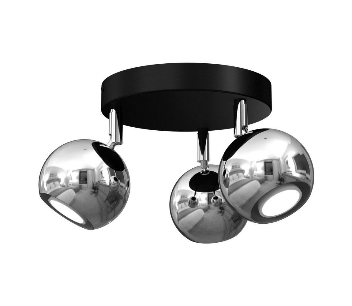 Spotlámpa COMET 3xGU10/8W/230V fekete/fényes króm 4096