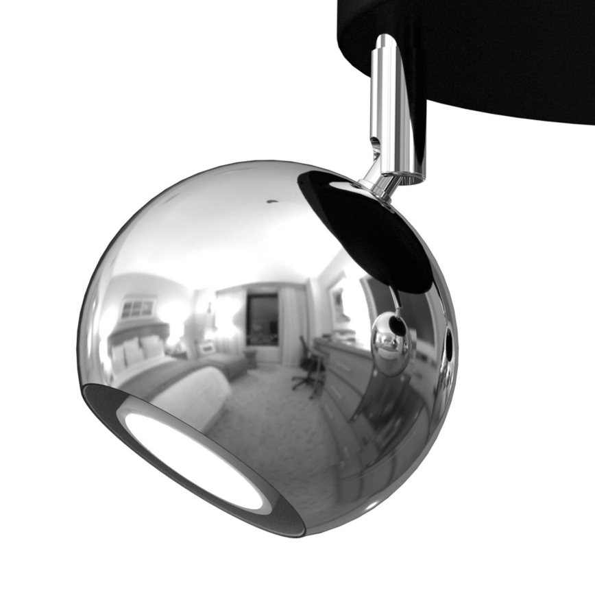 Spotlámpa COMET 3xGU10/8W/230V fekete/fényes króm