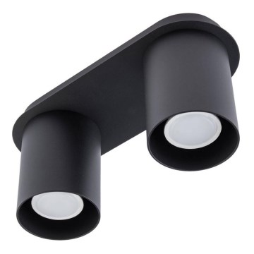 Spotlámpa CREEP 2xGU10/25W/230V fekete