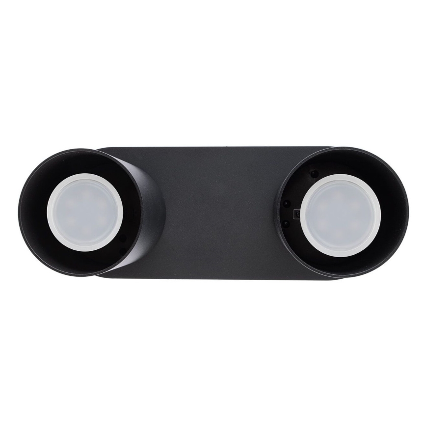 Spotlámpa CREEP 2xGU10/25W/230V fekete