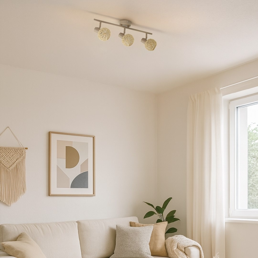 Spotlámpa DEX 3xE14/10W/230V bézs/krém