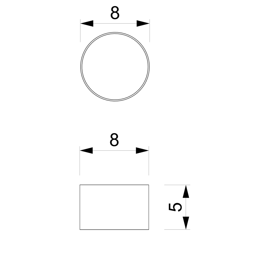 Spotlámpa DIXIE 1xGX53/11W/230V fekete