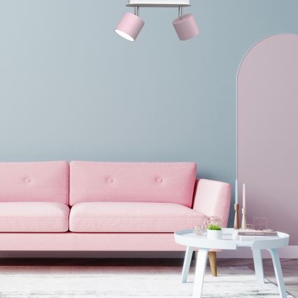 Spotlámpa DIXIE 2xGX53/11W/230V rózsaszín