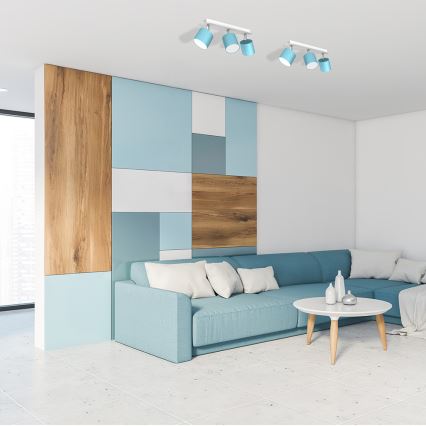 Spotlámpa DIXIE 3xGX53/11W/230V kék