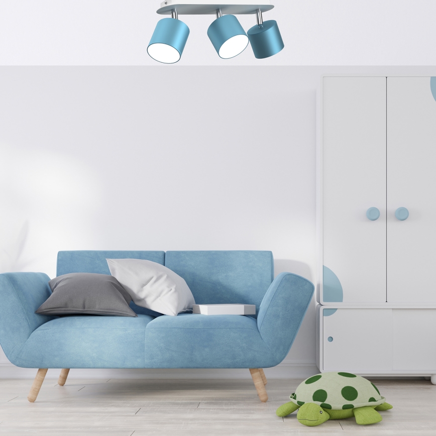 Spotlámpa DIXIE 3xGX53/11W/230V kék