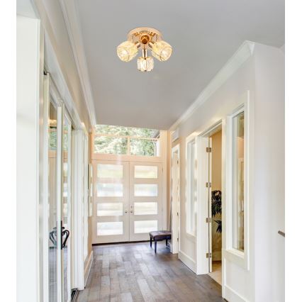 Spotlámpa DUBAI 3xE14/40W/230V átm. 36 cm Rózsaarany