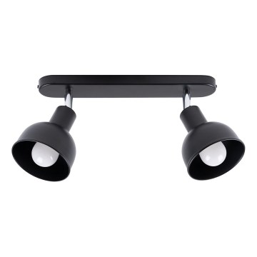 Spotlámpa ELBA 2xE27/15W/230V fekete