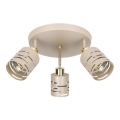 Spotlámpa ELEN 3xE27/35W/230V bézs/arany