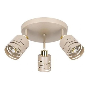 Spotlámpa ELEN 3xE27/35W/230V bézs/arany