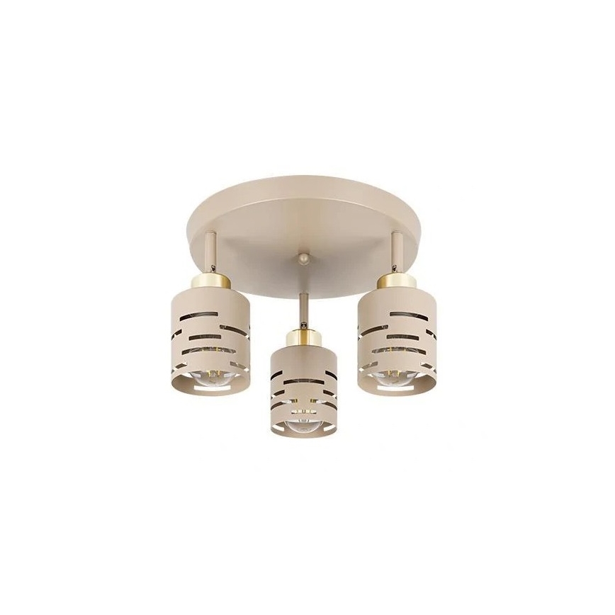 Spotlámpa ELEN 3xE27/35W/230V bézs/arany