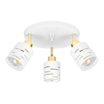 Spotlámpa ELEN 3xE27/35W/230V fehér/arany