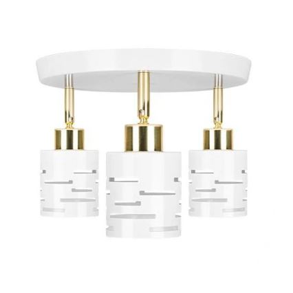 Spotlámpa ELEN 3xE27/35W/230V fehér/arany