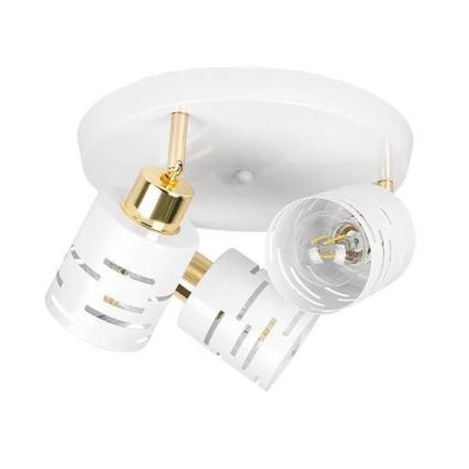 Spotlámpa ELEN 3xE27/35W/230V fehér/arany