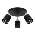 Spotlámpa ELEN 3xE27/35W/230V fekete/arany