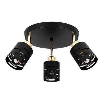 Spotlámpa ELEN 3xE27/35W/230V fekete/arany