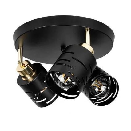 Spotlámpa ELEN 3xE27/35W/230V fekete/arany