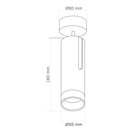 Spotlámpa FADO 1xGU10/10W/230V fehér