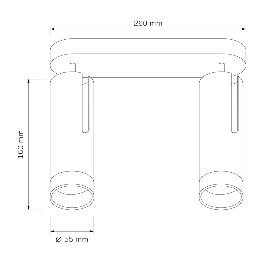 Spotlámpa FADO 2xGU10/10W/230V fehér