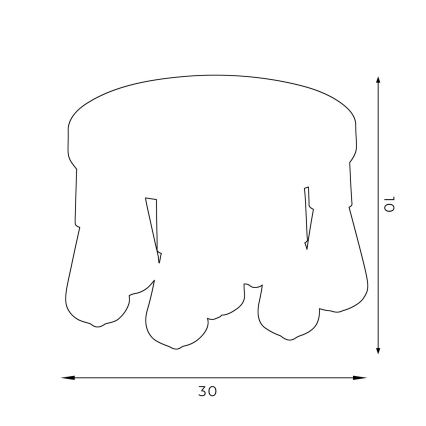 Spotlámpa FILO 7xE27/60W/230V fekete